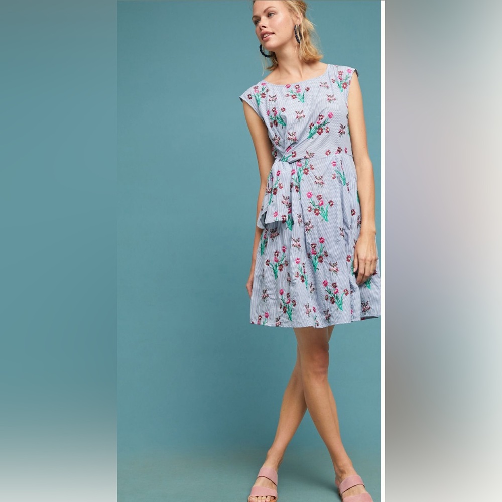 Anthropologie embroidered dress